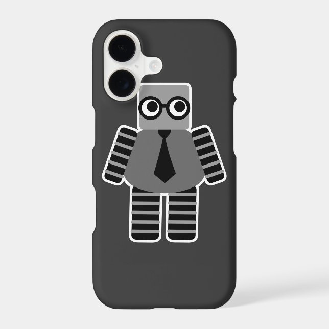coque iphone robotique geek (Verso)