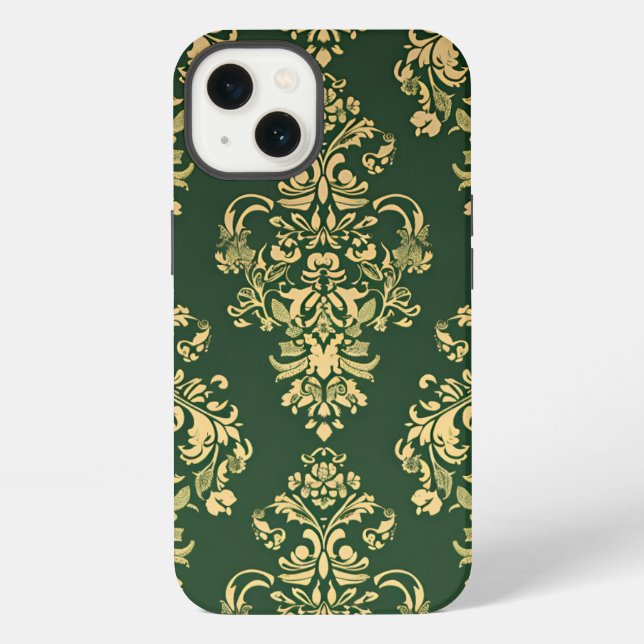 Coque iPhone Rococo Vert classique (Verso)