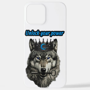 Coque iPhone 12 Pro Max roi loup libère ton pouvoir