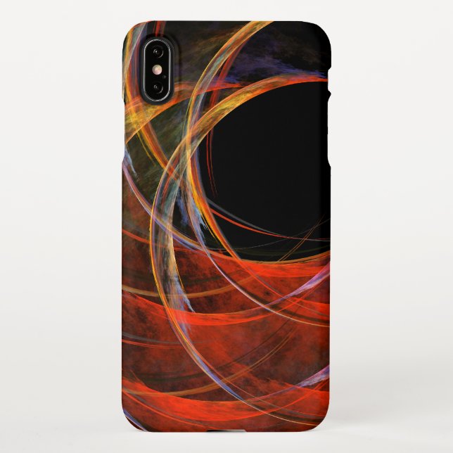 Coque iPhone Rompre le cercle de la matière artistique Abstrait (Dos)
