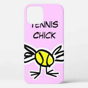 Coque iphone rose avec design de tennis