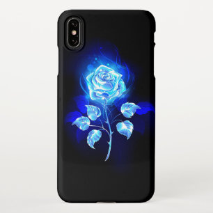 Coque iPhone XS Max Rose bleu brûlant