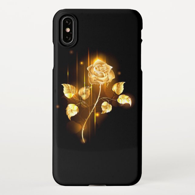Coque iPhone Rose d'or ( rose d'or ) (Dos)