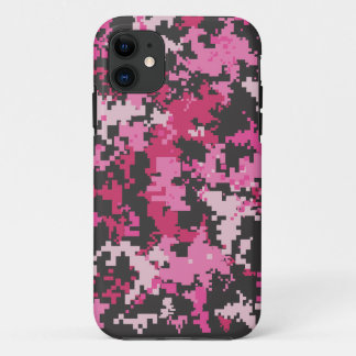Coque iphone rose et noir de Camo