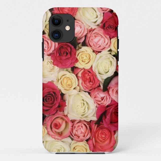 Coque iphone rose et rouge Roses (Dos)