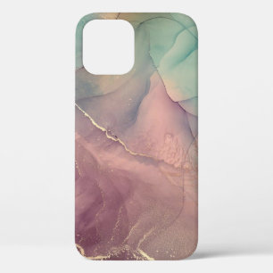 Coque iphone rose et         vertMarbleCase-Mate
