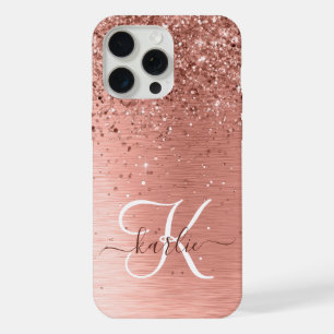 Rose Gold brossé Parties scintillant métallique No
