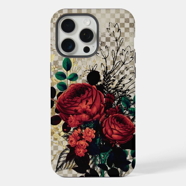 Coque iPhone Rose gothique (Verso)