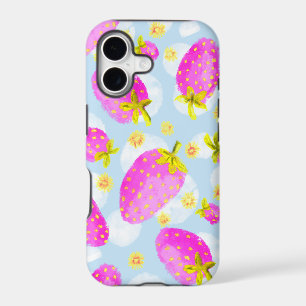 Coque iPhone Rose Mignonne à la Fraise