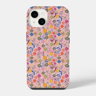 Coque Pour iPhone 14 Rose ombrée moderne en batik