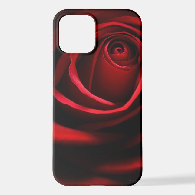 Coque iPhone Rose rouge (Verso)