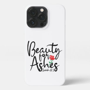Etui iPhone 13 Pro Rose Rouge Beauté pour cendres Cellulaire
