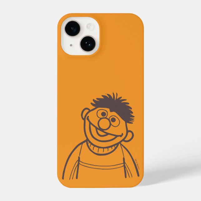 Coque iPhone Rue Sésame | Ernie Bright | Ajouter Votre Nom (Verso)
