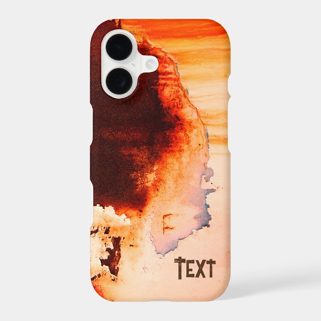 Coque iPhone Rust Art Cool Amusant unique (Verso)