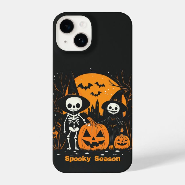 Coque iPhone Saceleton Halloween (Verso)