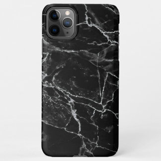 Coque iPhone 11Pro Max Sacoche en marbre noir