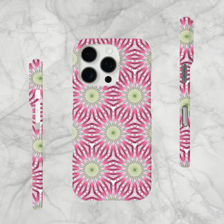 Coque iPhone 16 Pro Sage Abstrait unique moderne et Coque-mat rose