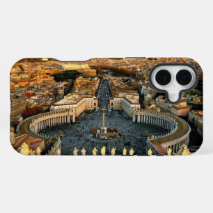 Coque iPhone 16 Plus Saint Pierre du Vatican Carré