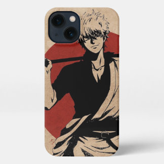 Etui iPhone 13 Samurai Spirit rencontre la comédie - Gintoki Saka
