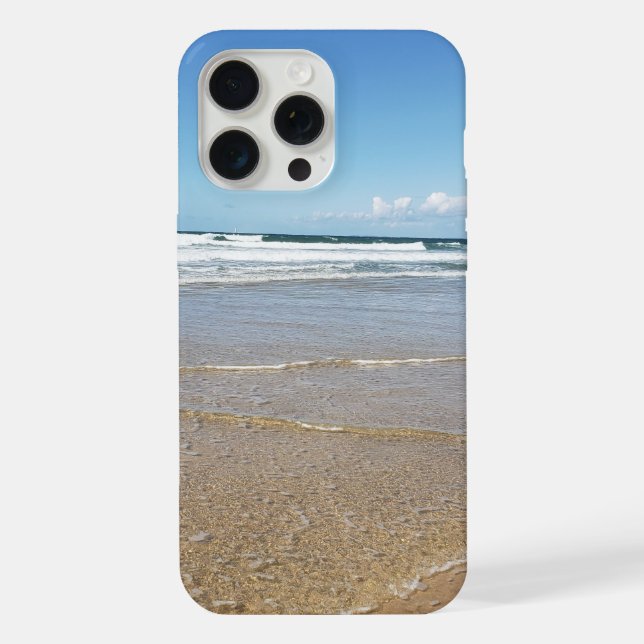 Coque iPhone Sandy Beach Soulac Sur Mer France | Vue côtière (Verso)