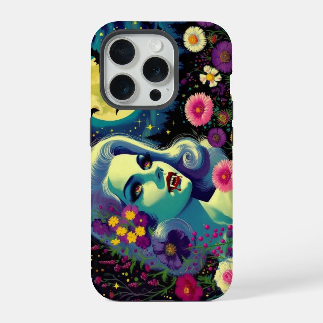 Coque iPhone Sang et fleurs (Verso)