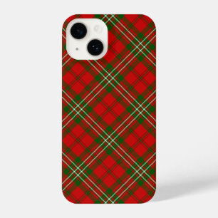 Coque Pour iPhone 14 Scott tartan rouge vert plaid