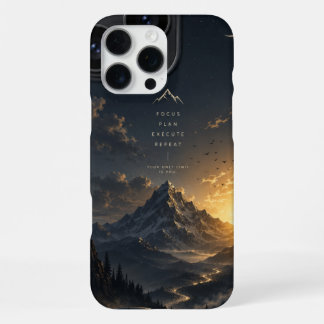 Coque iPhone 16 Pro Max Se concentrer Planifier Exécuter Répéter – Motivat