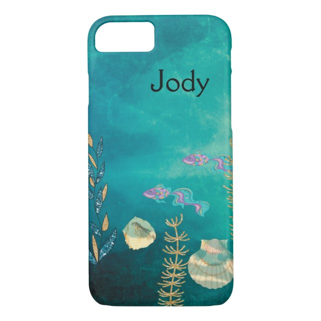 Coque iphone Sea Design avec Coques & Poissons (Dos)