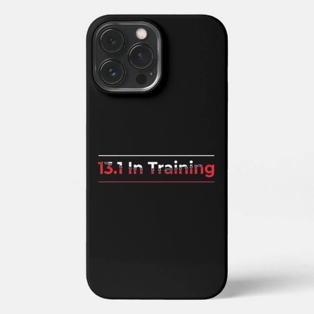 Coque iPhone Semi-marathon 13.1 en entraînement - Coureur (Verso)