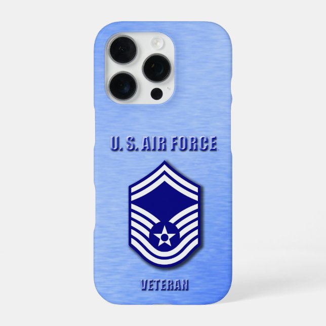 Coque iPhone Senior Master Sergeant USAF Phone Case (Verso)