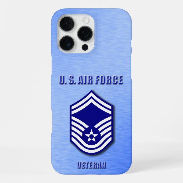 Coque iPhone Senior Master Sergeant USAF Phone Case (Verso)