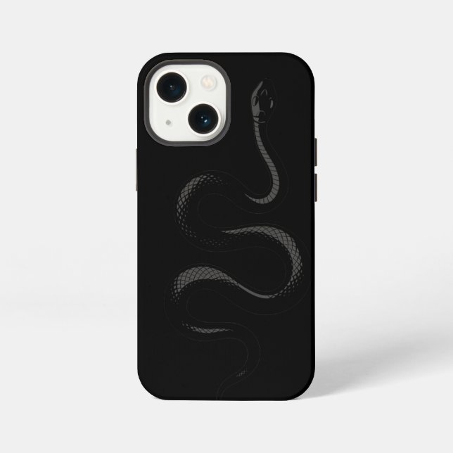 Coque iPhone "Serpent de l'ombre - L'élégance de Venom" (Verso)
