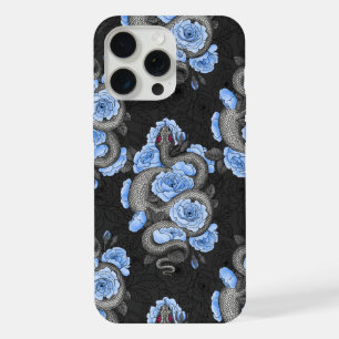 Serpents et roses bleus