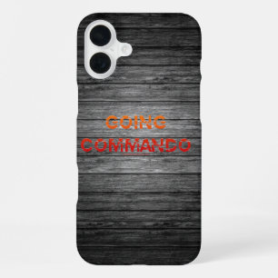 Coque iPhone 16 Plus SlipperyJoe's Going Commando audacieuse lettre ora