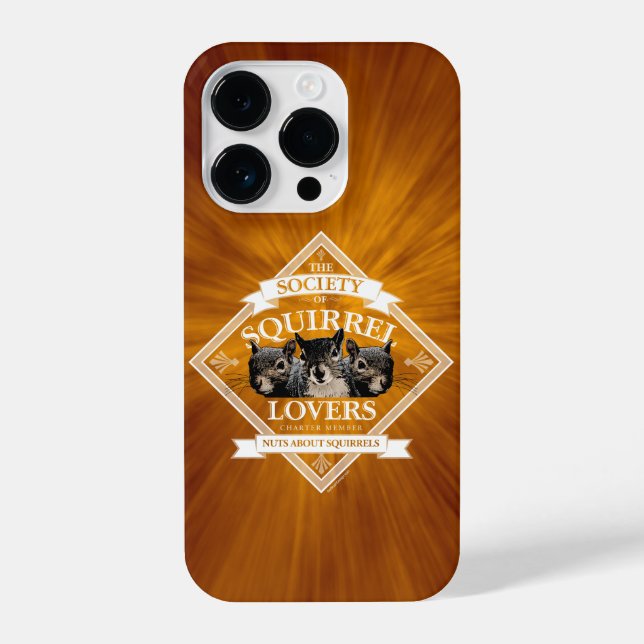 Coque iPhone Society of Squirrel Lovers - drôle d'écureuil iPho (Verso)
