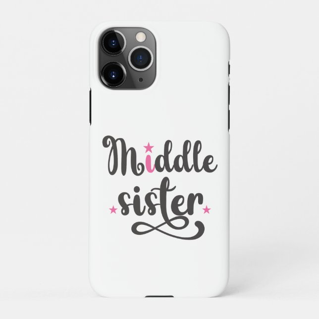 Coque iPhone Soeur du Milieu, Mignonnes Étoiles (Dos)