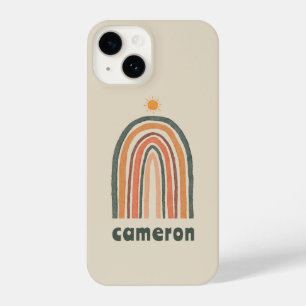 Coque Pour iPhone 14 Soleil sur un arc-en-ciel