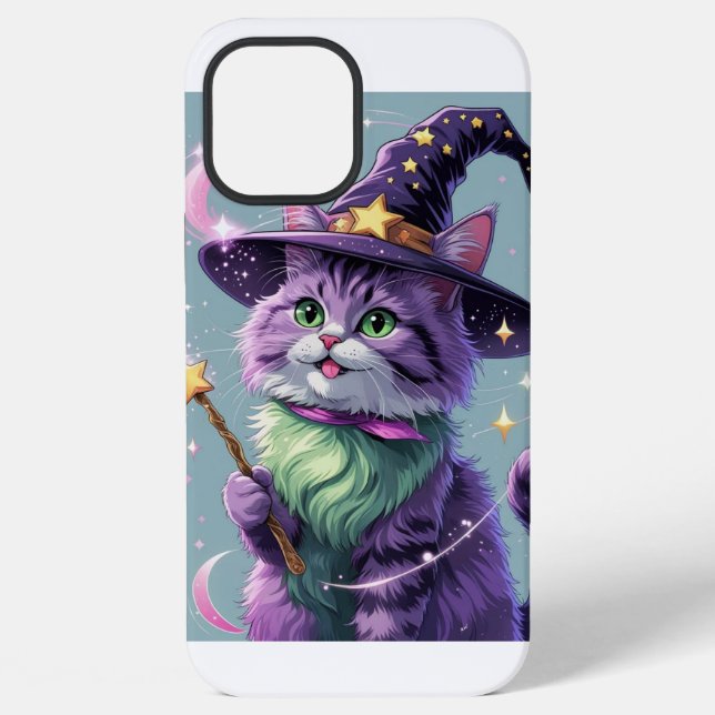Coque iPhone Sorcier Chat Thémé (Verso)