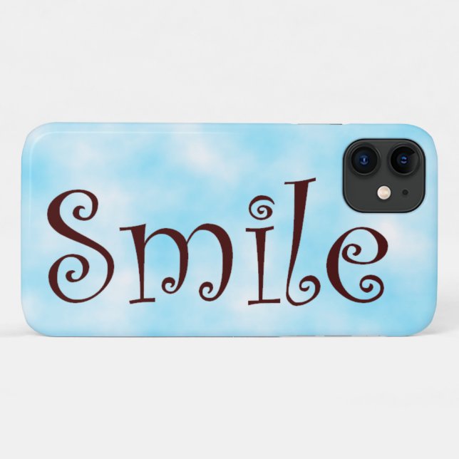 Coque iphone souriant (Dos (Horizontal))