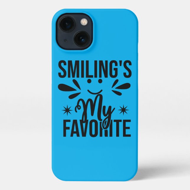 Coque iPhone Sourire est mon préféré, sourire est mon préféré (Verso)