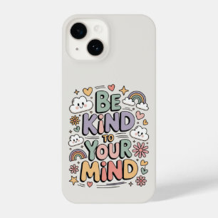 Coque Pour iPhone 14 Soyez gentil avec vous-même, citation motivationne