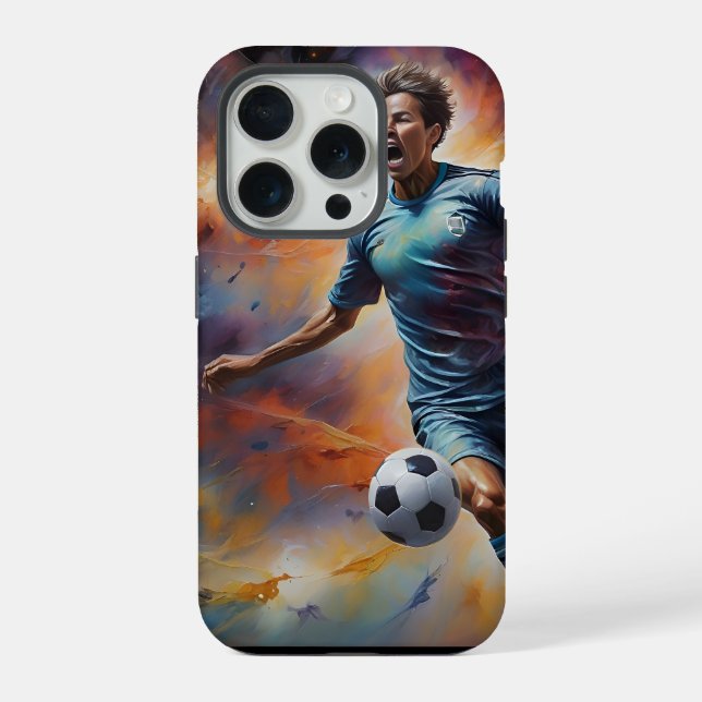 Coque iPhone Spatiale Nebula Soccer (Verso)