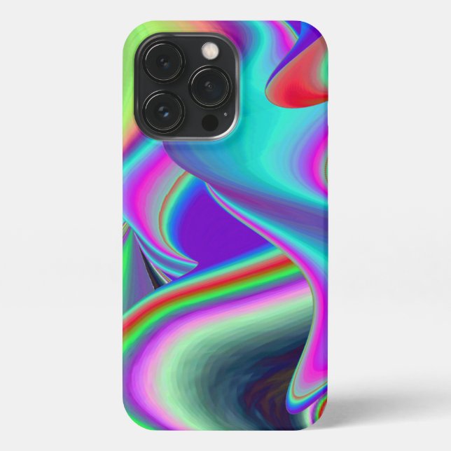 Coque iPhone Spirit of Summer Breeze, Rainbowart Abstrait 3D (Verso)