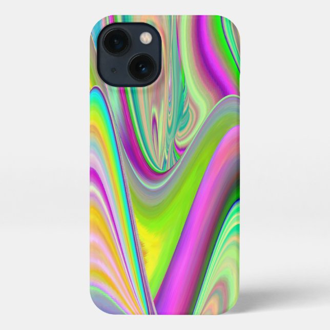 Coque iPhone Spirit of Summer Breeze, Rainbowart Abstrait 3D (Verso)