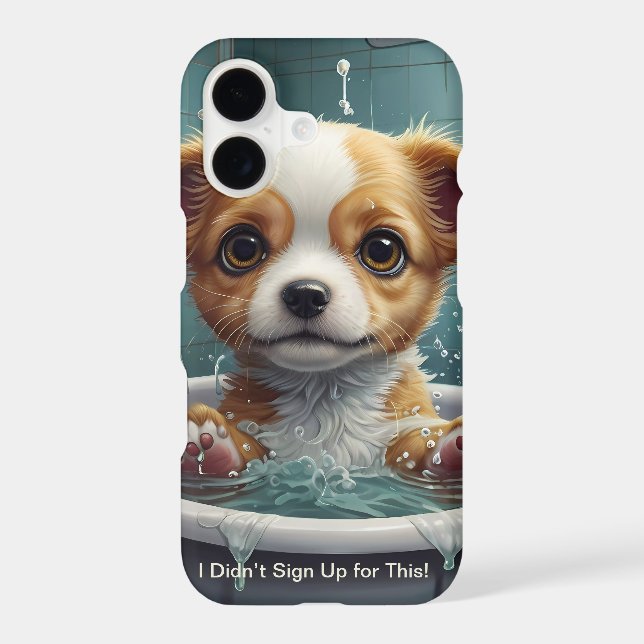 Coque iPhone Splish Splash Cute Funny Posters avec citations (Verso)