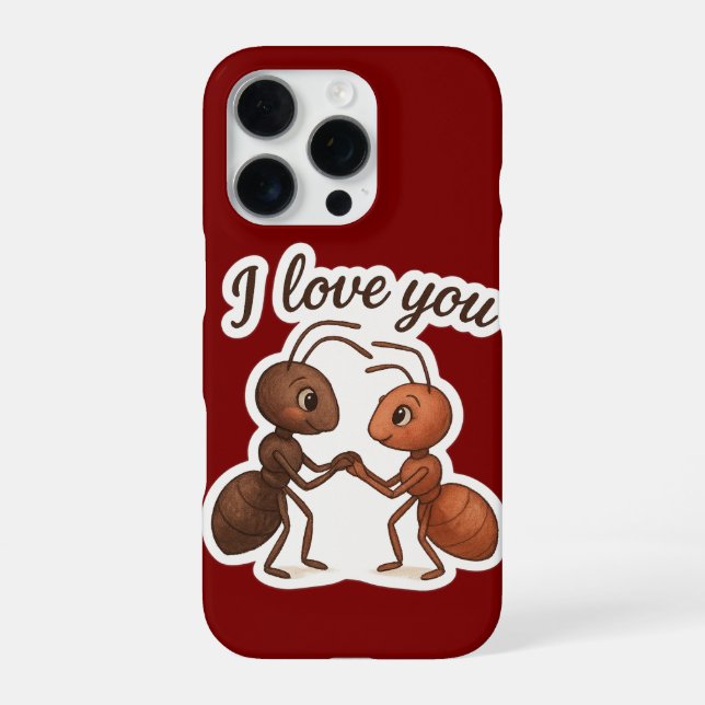 Coque iPhone Sticker d'amour mignon - Design romantique transpa (Verso)