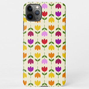 Coque iPhone 11Pro Max Style scandinave coloré sur Crm Flower Motif