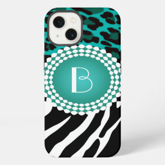 Etui iPhone 13 Stylish Animal Prints Zebra et Leopard Patterns