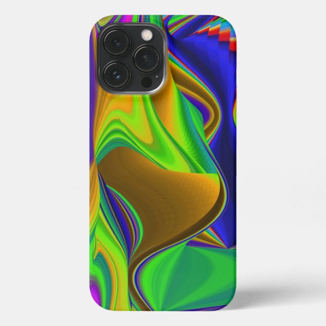 Coque iPhone Summerrainbow, Rainbowart 3D Abstrait (Verso)