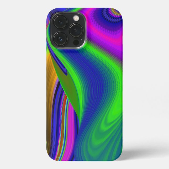 Coque iPhone Summerrainbow, Rainbowart 3D Abstrait (Verso)
